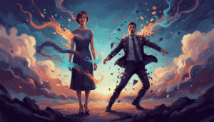 Un homme et une femme au cœur d'une explosion artistique