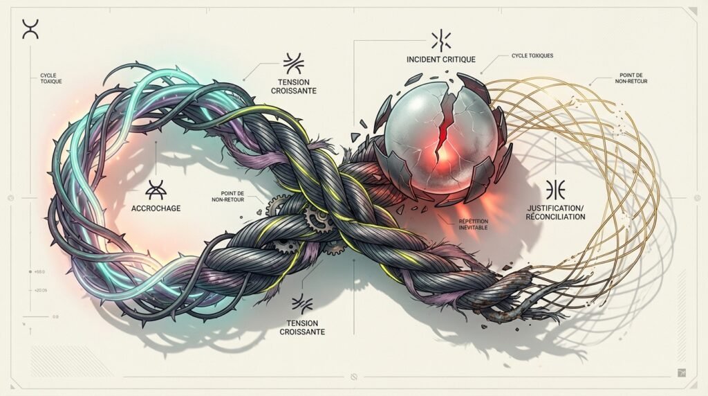 Diagramme représentant un cycle de relation toxique