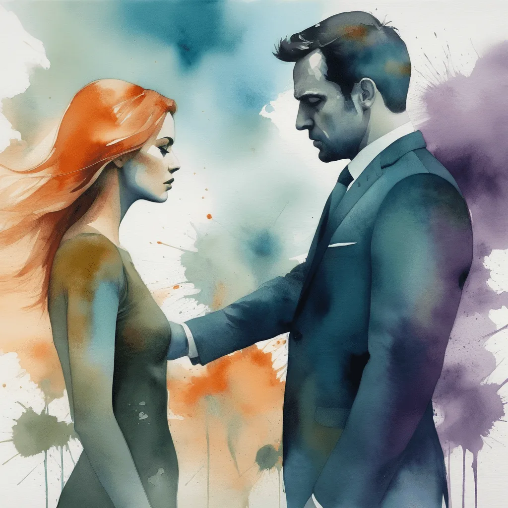 Couple face à face illustrant la dynamique de la psychologie noire